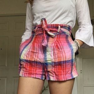high-waisted shorts